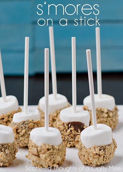 s'mores recipes : smores on a stick