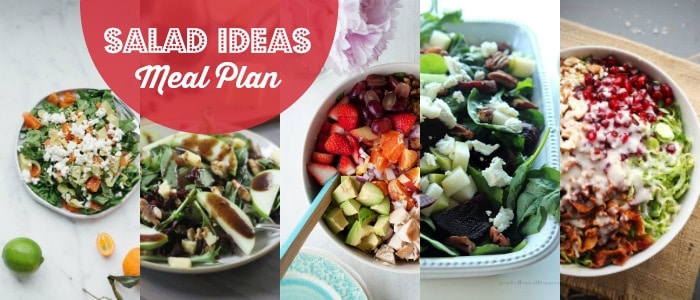 Salad Ideas Meal Plan Rainbow Delicious