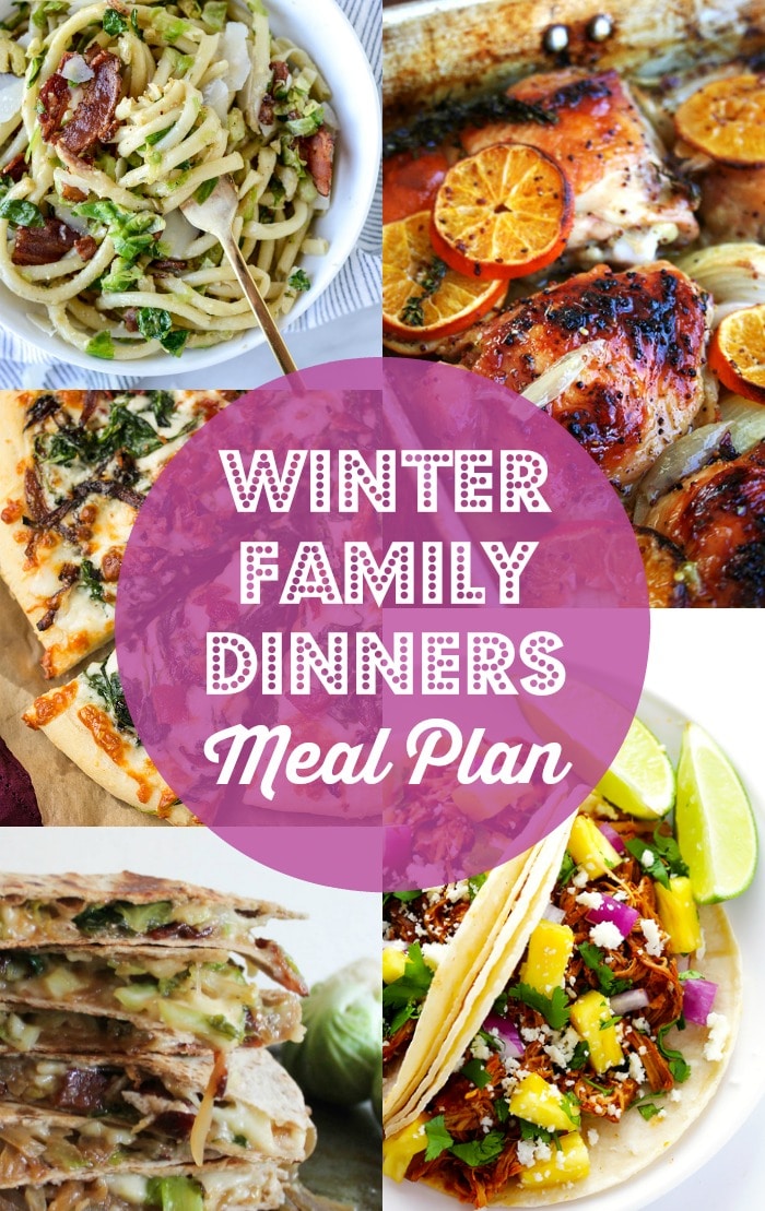 Winter Family Dinners Meal Plan - Rainbow Delicious