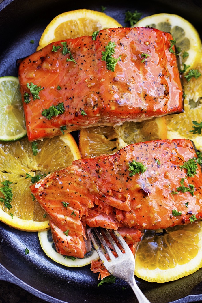 grilled triple citrus salmon | 20 Amazing Citrus Recipes on Rainbow Delicious