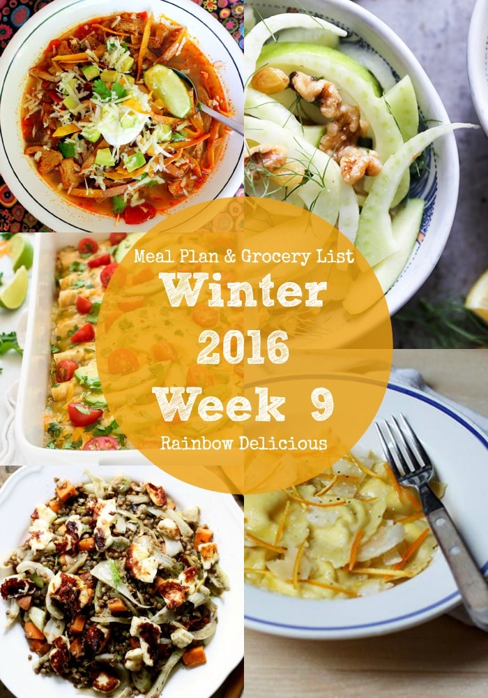 Healthy Dinner Recipes: Winter 2016 Week 9 - Rainbow Delicious