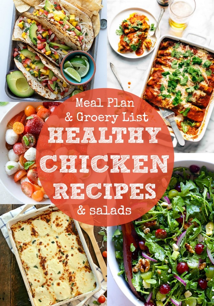 Healthy Chicken Dinner Recipes and Salads Rainbow Delicious