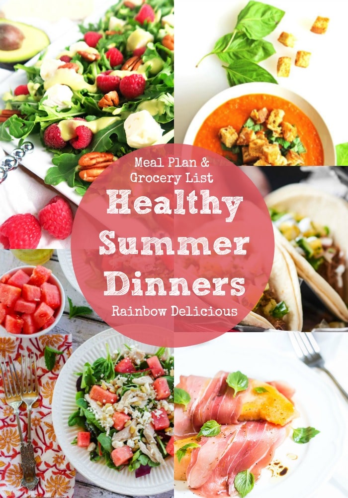 Healthy Summer Dinner Recipes: July Meal Plan - Rainbow Delicious