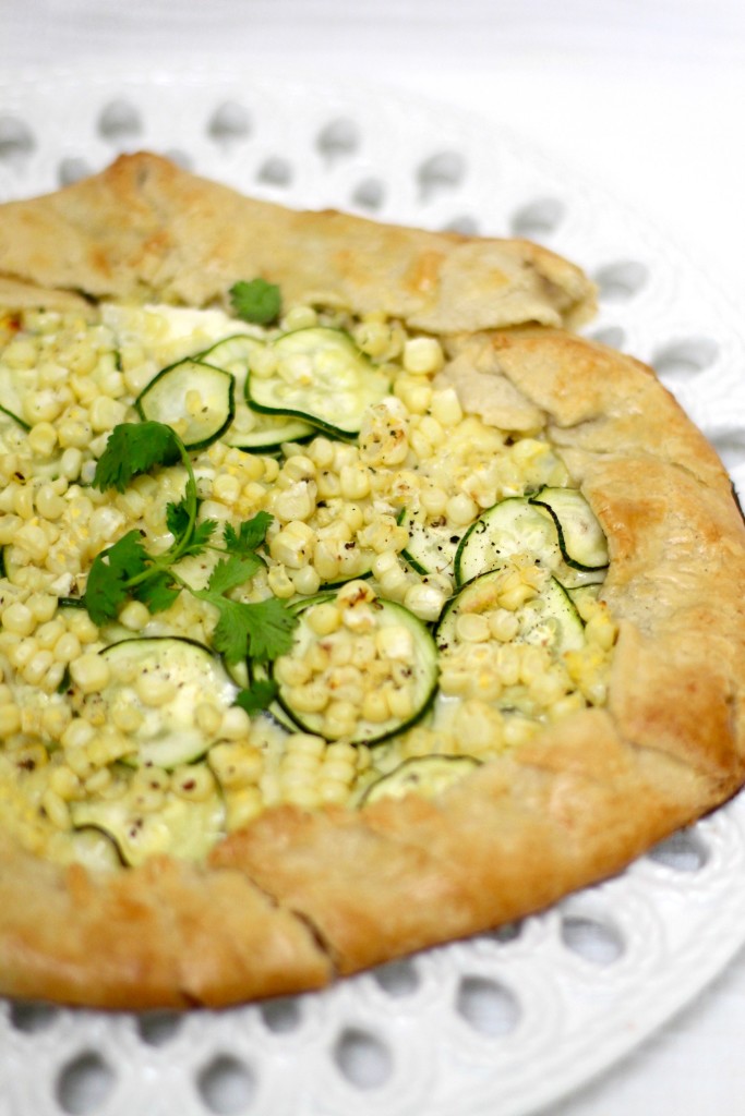 Cheesy Zucchini Corn Summer Galette Recipe Rainbow Delicious