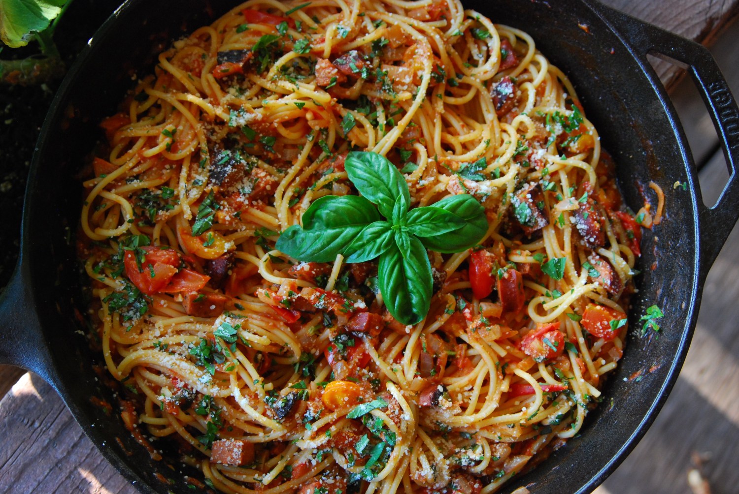 September Recipes Sausage and Zucchini Pasta