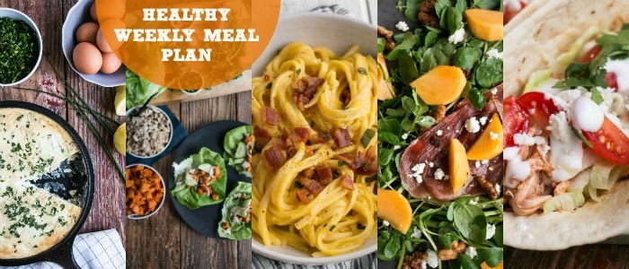 Healthy Weekly Meal Plan with My Kitchen Love Rainbow Delicious