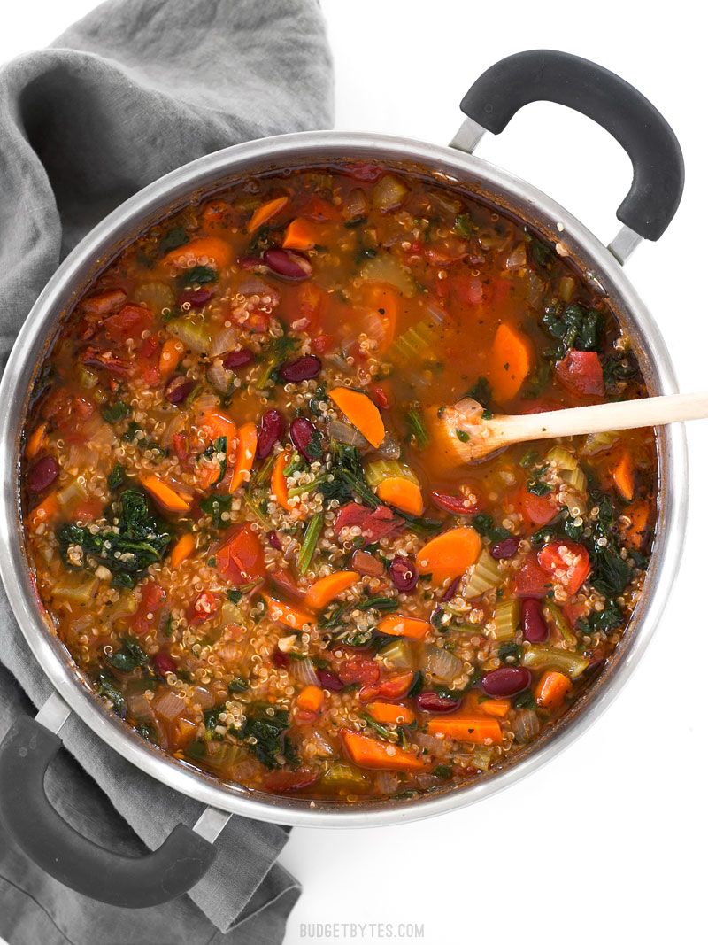 Simple Vegetarian Recipes with Budget Bytes | Garden Vegetable Quinoa