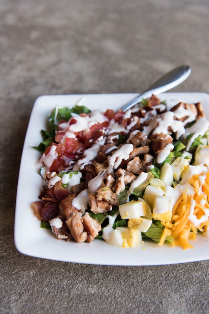 Ideas for Dinner BBQ hChicken Cobb Salad