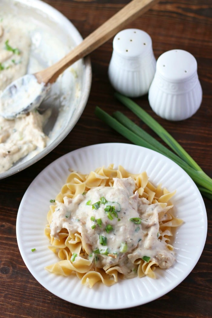 Simple Country Recipes from Longbourn Farm creamy chicken noodles