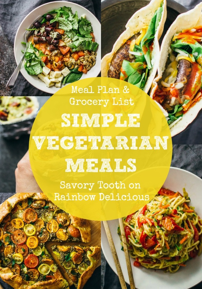 Simple Vegetarian Meals by Savory Tooth on Rainbow Delicious