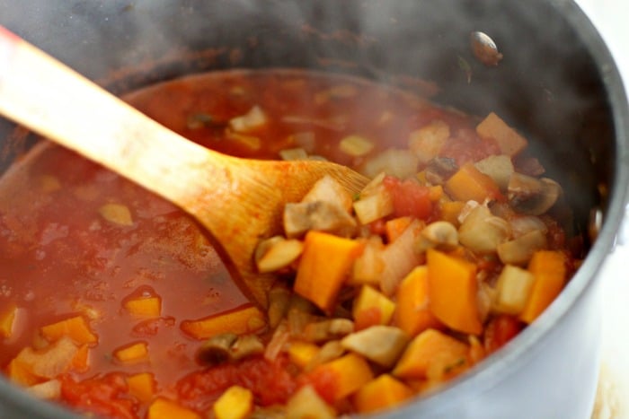 Vegetarian Ragu Pasta Recipe from Feast Cookbook- sauce