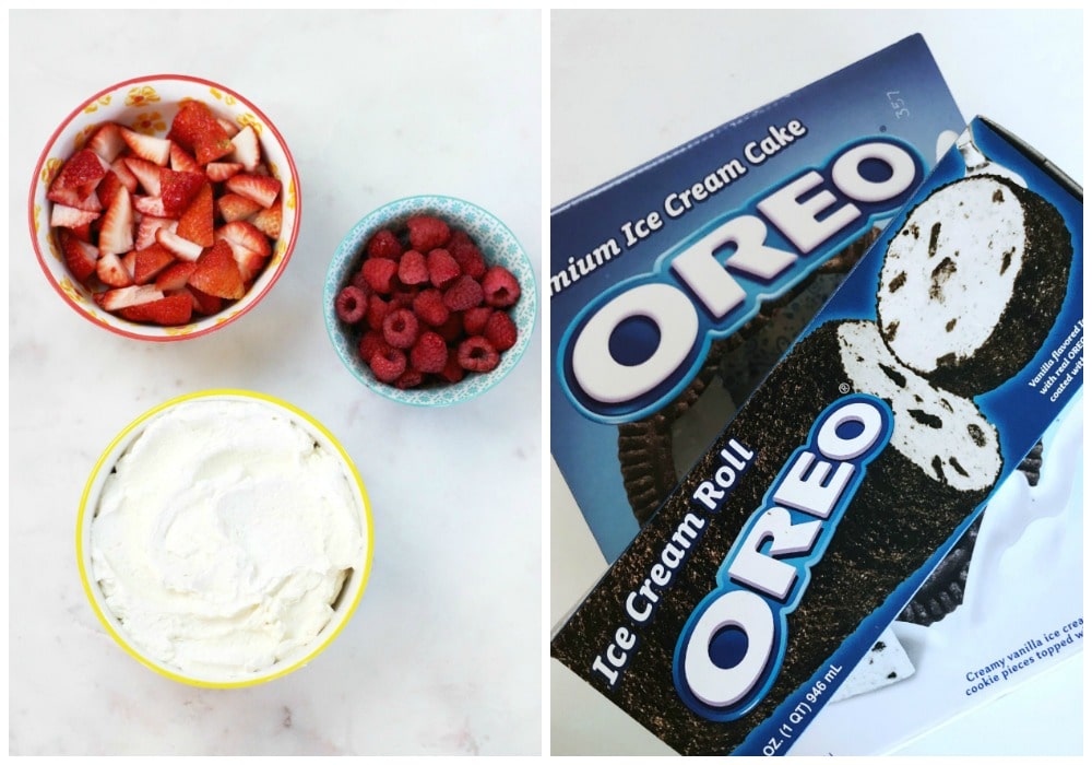 Berry OREO® Ice Cream Cake Recipe Ingredients for cake