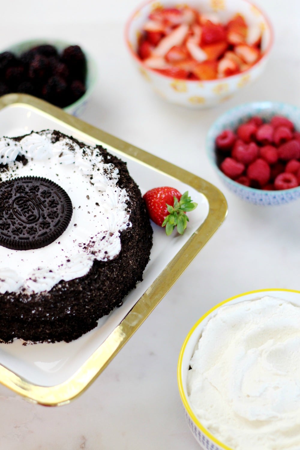 Berry OREO® Ice Cream Cake Recipe Rainbow Delicious