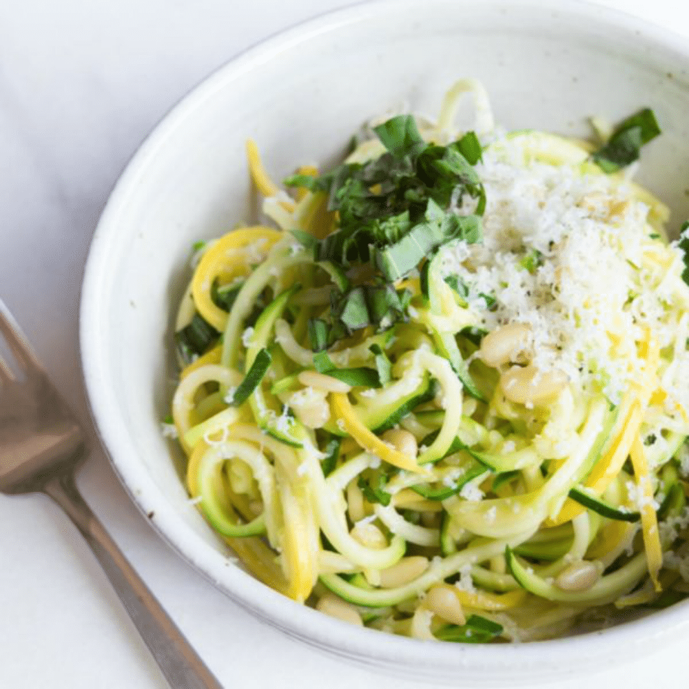 Eating Healthy Meal Plan Get Healthy U Summer Squash Pesto Pasta