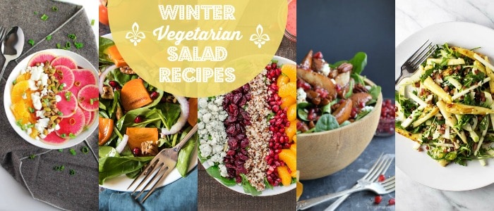 Winter Vegetarian Salad Recipes on Rainbow Delicious