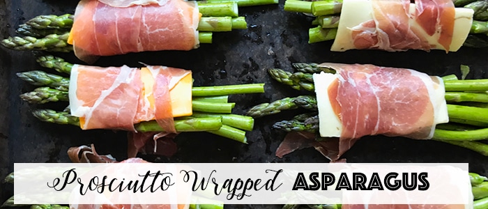 asparagus wrapped in prosciutto and provolone