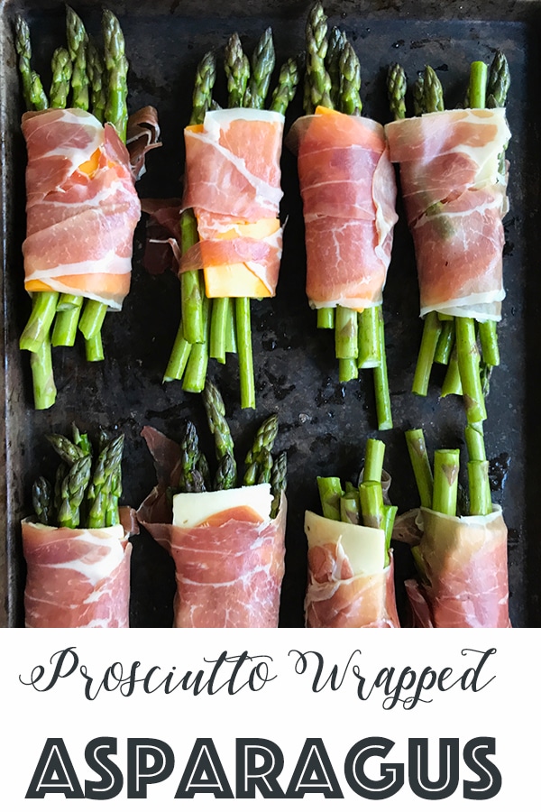 Prosciutto Wrapped Asparagus on Rainbow Delicious