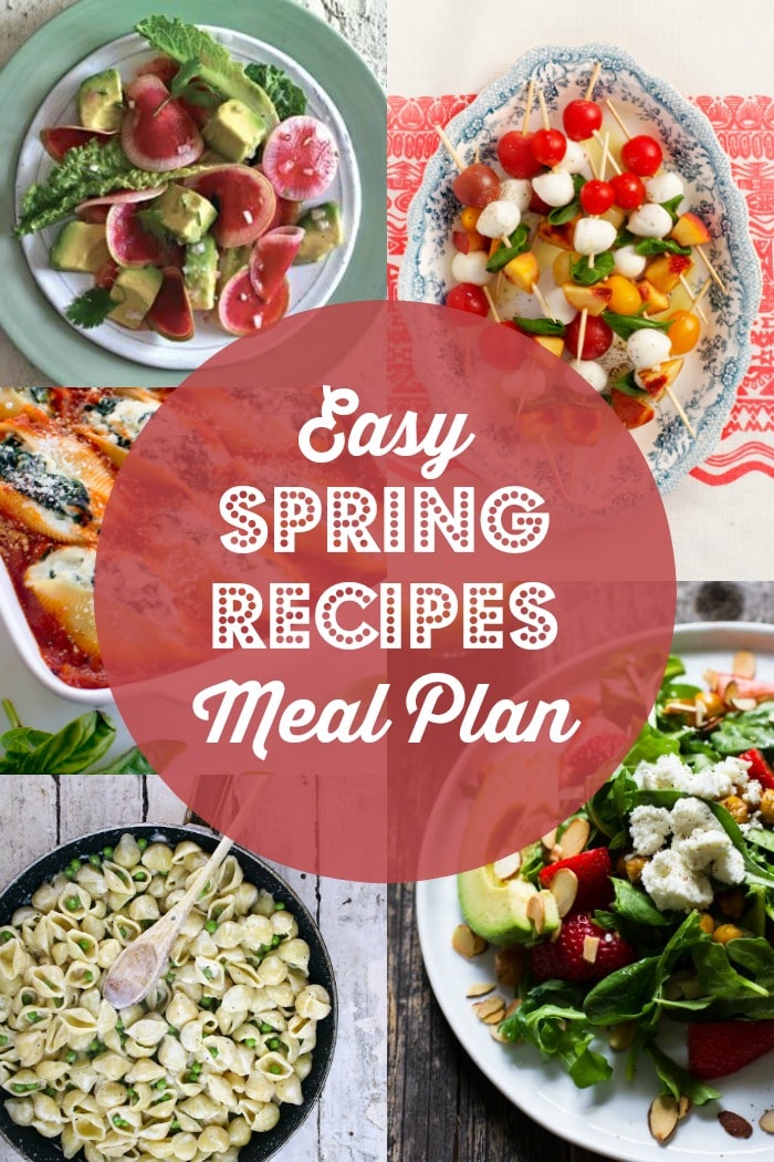 Easy Spring Recipes Meal Plan Rainbow Delicious