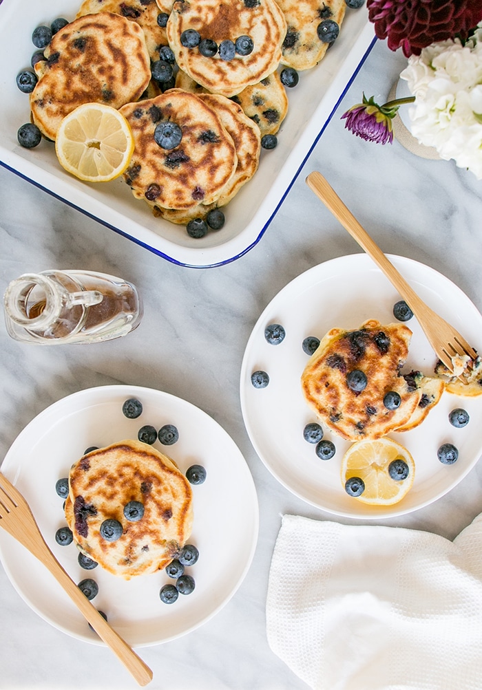 lemon recipes lemon blueberry pancakes