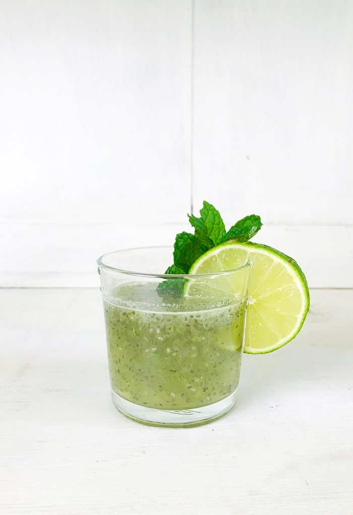 15 Lime Recipes- Chia Mint Limeade