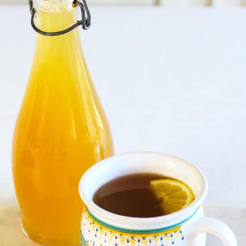 Turmeric Ginger Tea Recipe with Cinnamon, Lemon and Honey Rainbow