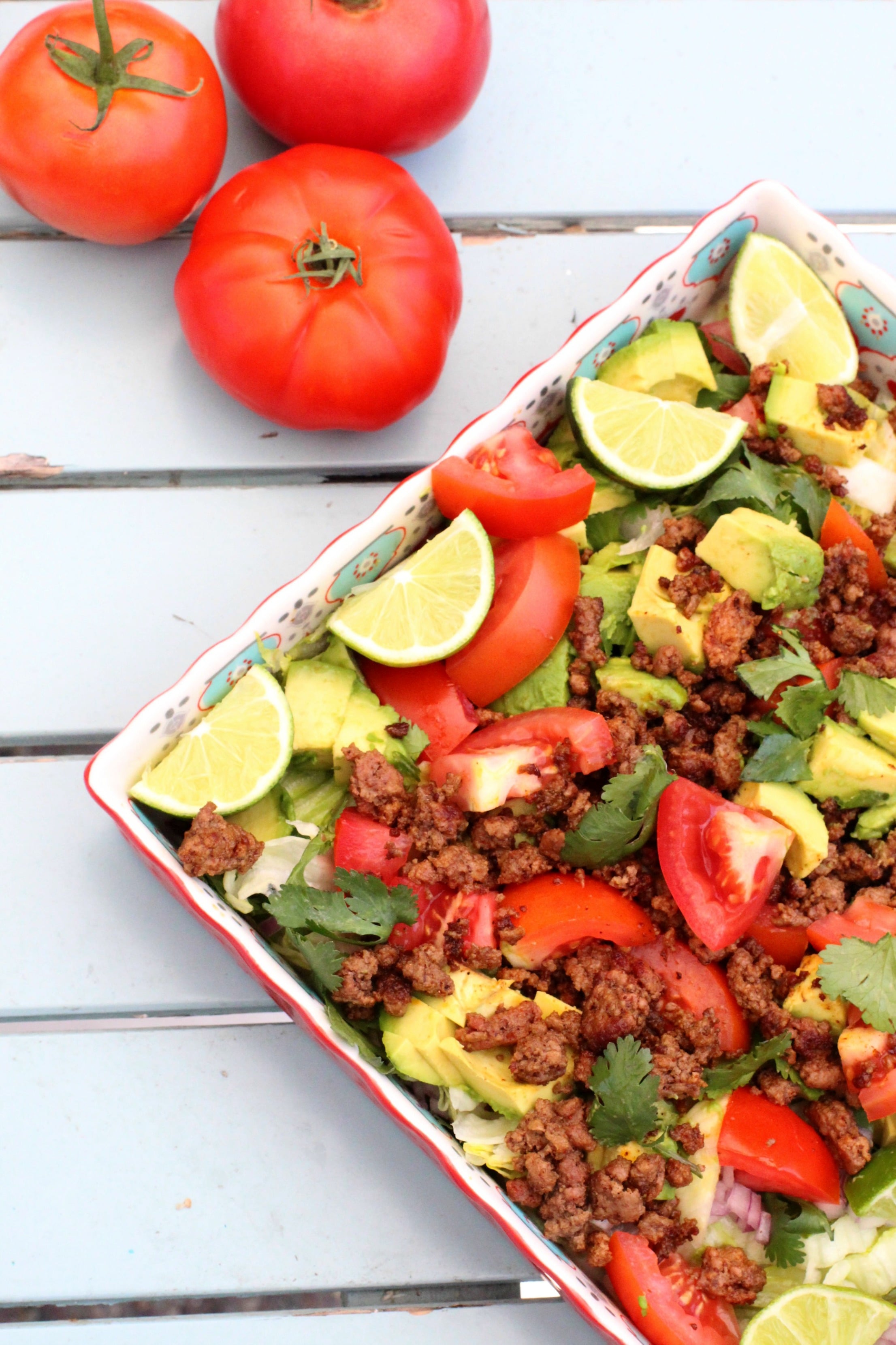 15 Lime Recipes- whole30 taco salad