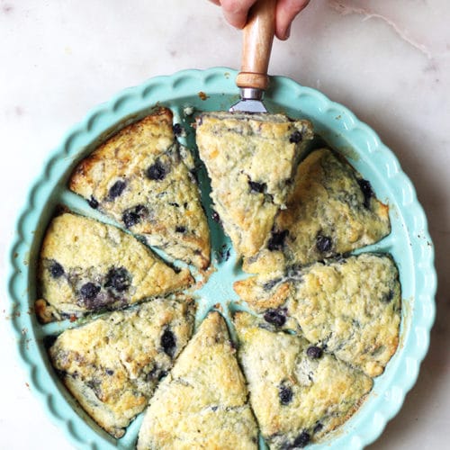The Only Blueberry Scone Recipe You Need - Rainbow Delicious