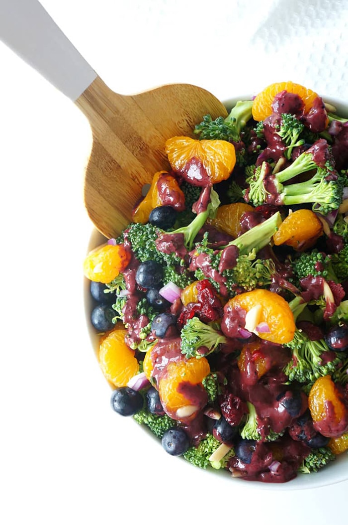 Blueberry Recipes - Blueberry mandarin broccoli salad