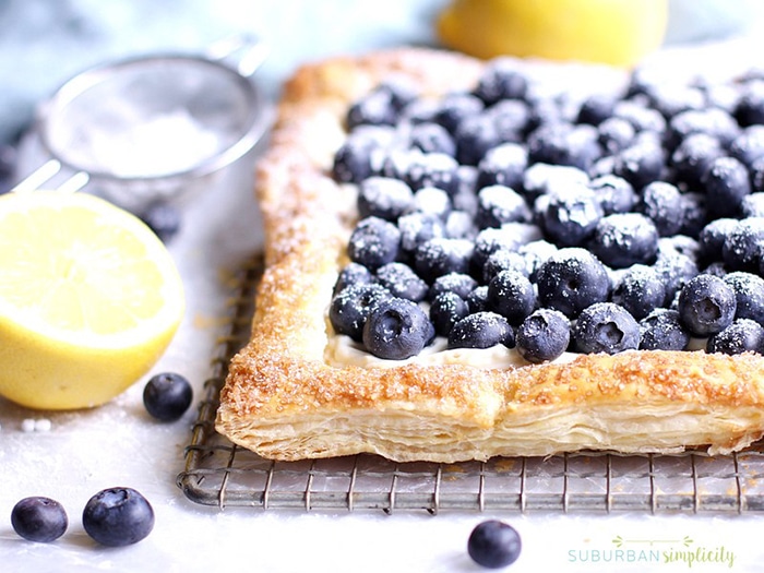 blueberry recipes- heavenly blueberry tart