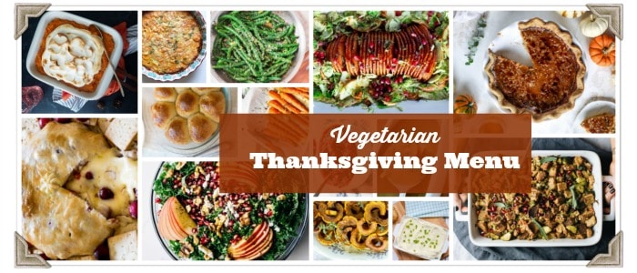 vegetarian thanksgiving dinner menu