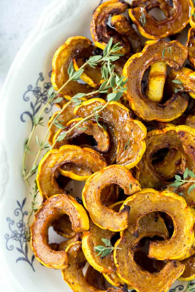 Vegetarian Thanksgiving Menu  Delicata Squash