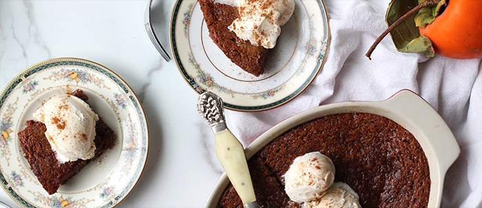 persimmon pudding recipe on Rainbow Delicious