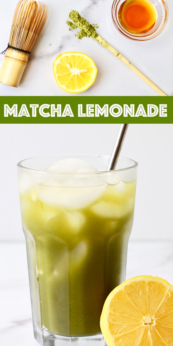 Better than Starbucks Matcha Lemonade Recipe Sweetened with Honey