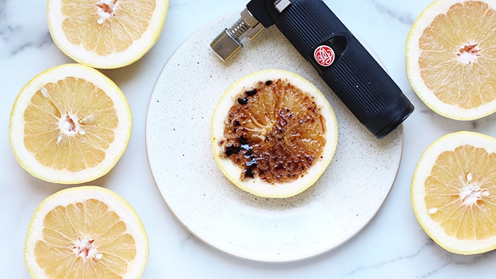 brûléed grapefruit recipe on Rainbow Delicious