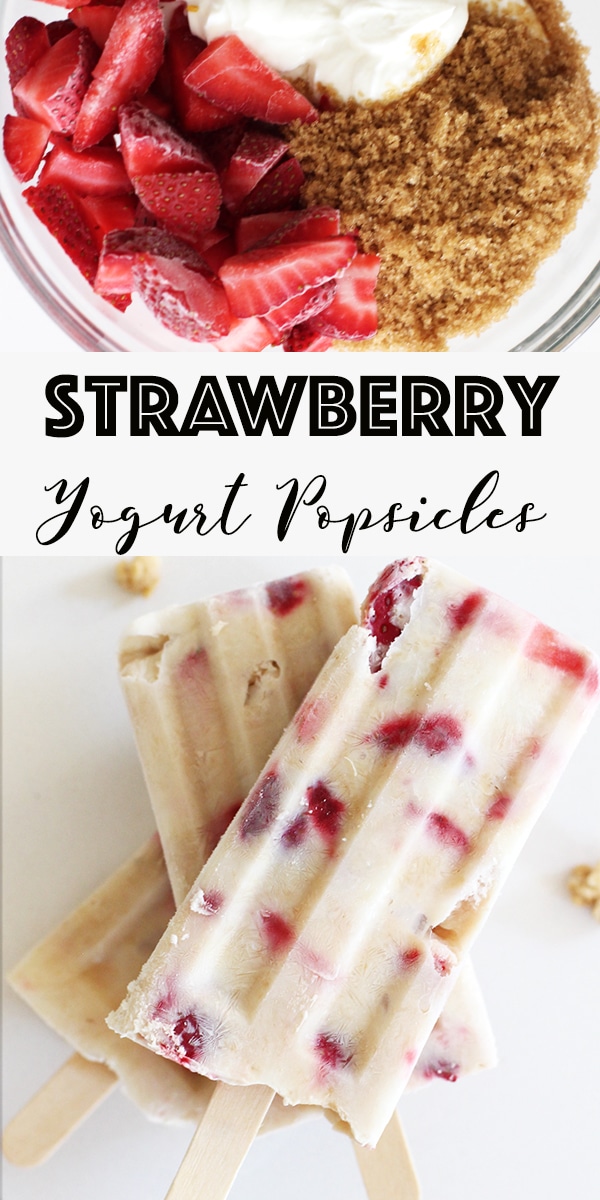 Homemade Strawberry Yogurt Popsicles Rainbow Delicious