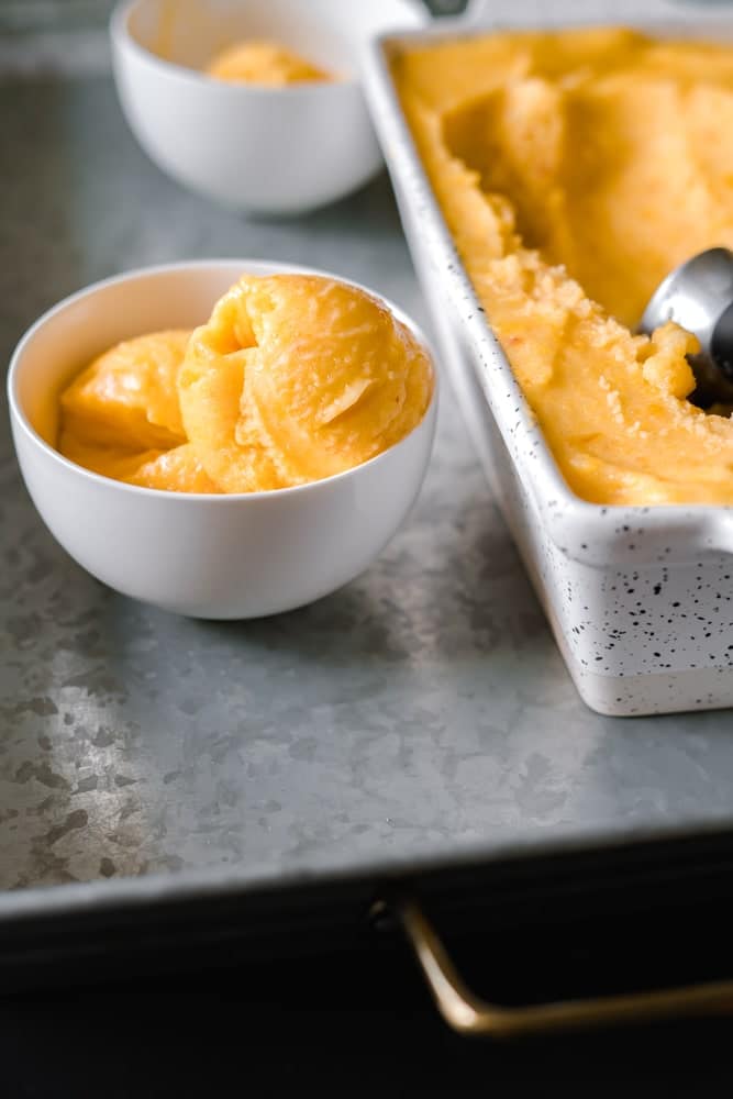 peach recipes - sorbet