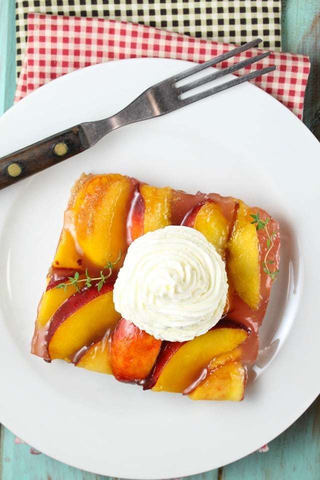 peach recipes - slab pie