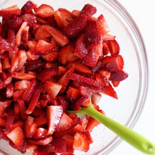 Layered Strawberry Cake with Fresh Whipped Cream - Rainbow Delicious