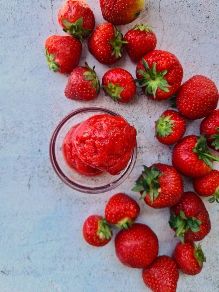 Strawberry Recipes Refreshing Strawberry Sorbet from Rominas Little Corner