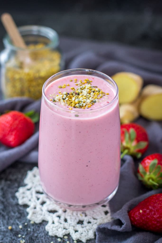 Strawberry Recipes Strawberry Ginger Smoothie from Natalies Health