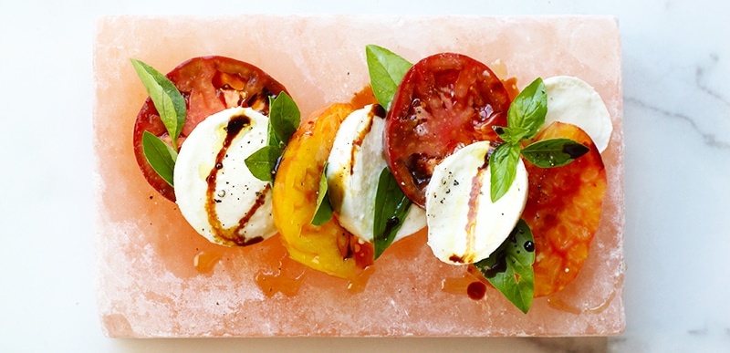 salt Block Caprese Rainbow Delicious