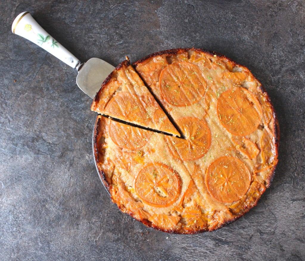 persimmon upside down cake