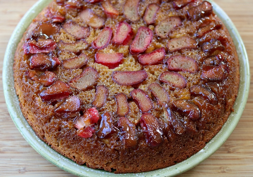 rhubarb upside down cake