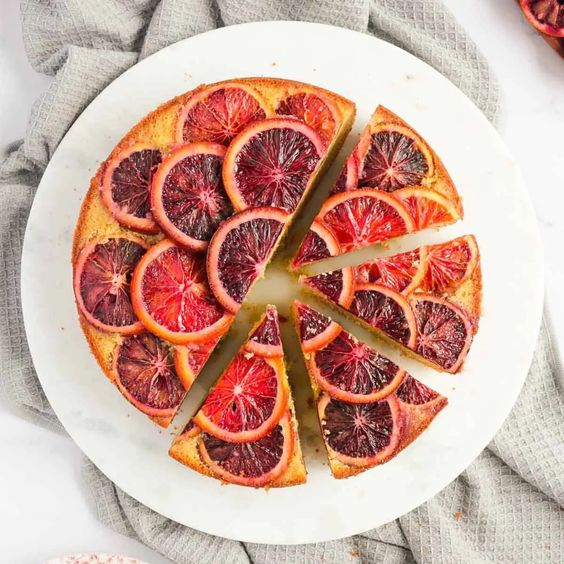 Upside Down Cakes Blood Orange