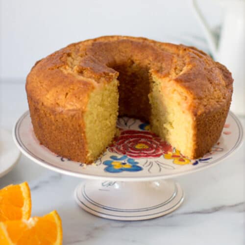 Sour Cream Orange Cake - Rainbow Delicious