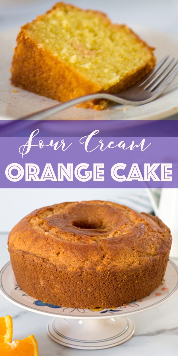 Sour Cream Orange Cake Rainbow Delicious