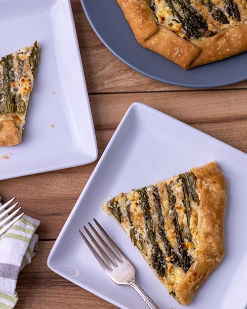 Asparagus Appetizer Recipes | Asparagus and Goat Cheese Galette