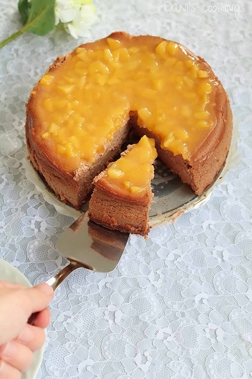 Chocolate Cheesecake with Mango - Easy Mango Desserts