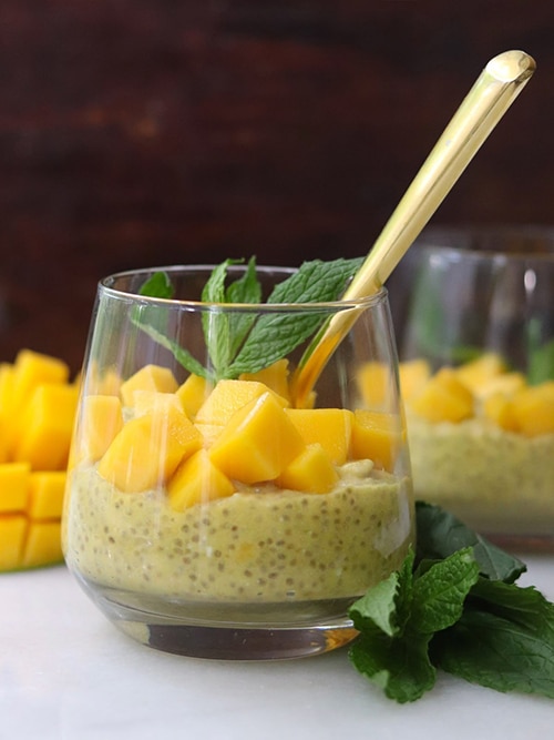 Mango Chia Seed Pudding | Easy Mango Desserts