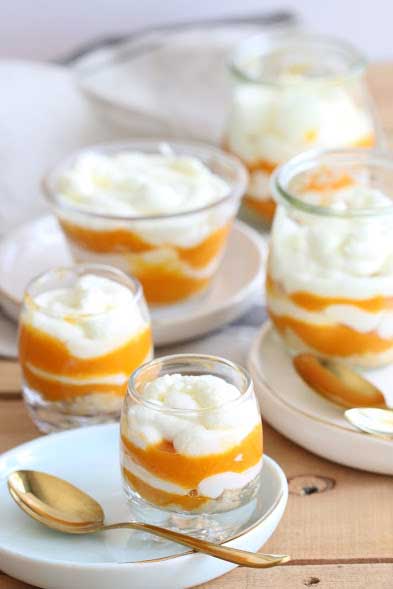 No Bake Mango Cup Dessert